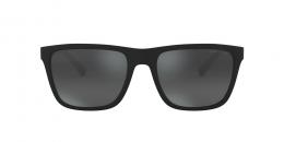 Armani Exchange 0AX4080S 80786G Kunststoff Panto Schwarz/Schwarz Sonnenbrille mit Sehstärke, verglasbar; Sunglasses; auch als Gleitsichtbrille
