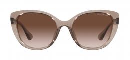 Armani Exchange 0AX4111SU 824013 Kunststoff Schmetterling / Cat-Eye Transparent/Braun Sonnenbrille mit Sehstärke, verglasbar; Sunglasses; auch als Gleitsichtbrille