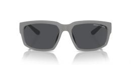 Armani Exchange 0AX4142SU 818087 Kunststoff Rechteckig Grau/Grau Sonnenbrille, Sunglasses