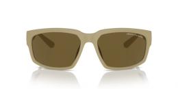 Armani Exchange 0AX4142SU 834873 Kunststoff Rechteckig Beige/Beige Sonnenbrille, Sunglasses