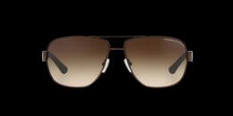 Armani Exchange 2012S 0AX 605813 Metall Rechteckig Braun/Braun Sonnenbrille, Sunglasses