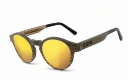 CORÂ® | COR009 Holz Sonnenbrille - laser gold  Sonnenbrille, UV400 Schutzfilter