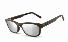 CORÂ® | COR010 Holz Sonnenbrille - laser silver  Sonnenbrille, UV400 Schutzfilter