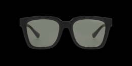 DbyD Kunststoff Panto Schwarz/Schwarz Sonnenbrille mit Sehstärke, verglasbar; Sunglasses; auch als Gleitsichtbrille