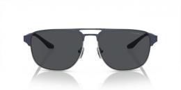 Emporio Armani 0EA2144 336887 Metall Pilot Silberfarben/Silberfarben Sonnenbrille, Sunglasses