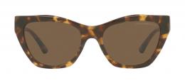 Emporio Armani 0EA4176 502573 Kunststoff Schmetterling / Cat-Eye Braun/Havana Sonnenbrille mit Sehstärke, verglasbar; Sunglasses; auch als Gleitsichtbrille