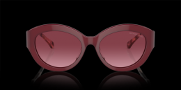 Michael Kors BRUSSELS 0MK2204U 39498H Kunststoff Schmetterling / Cat-Eye Rot/Transparent Sonnenbrille mit Sehstärke, verglasbar; Sunglasses