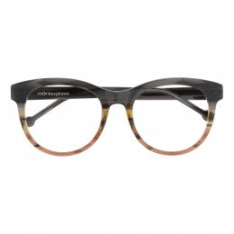 monkeyglasses® Venessa 114 Kunststoff Rund Schwarz/Braun Brille online; Brillengestell; Brillenfassung; Glasses; auch als Gleitsichtbrille