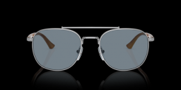 Persol 0PO1006S 518/56 Metall Panto Silberfarben/Silberfarben Sonnenbrille mit Sehstärke, verglasbar; Sunglasses; auch als Gleitsichtbrille