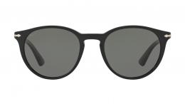 Persol 0PO3152S 901458 polarisiert Kunststoff Panto Schwarz/Schwarz Sonnenbrille mit Sehstärke, verglasbar; Sunglasses; auch als Gleitsichtbrille