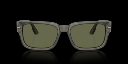 Persol 0PO3315S 110358 polarisiert Kunststoff Rechteckig Transparent/Grau Sonnenbrille mit Sehstärke, verglasbar; Sunglasses; auch als Gleitsichtbrille
