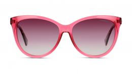 Polaroid PLD 6104/S/X VA4 polarisiert Kunststoff Schmetterling / Cat-Eye Rot/Rot Sonnenbrille mit Sehstärke, verglasbar; Sunglasses; auch als Gleitsichtbrille