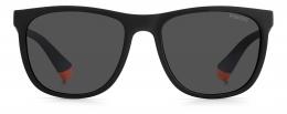 Polaroid PLD 8049/S 8LZ polarisiert Kunststoff Eckig Schwarz/Schwarz Sonnenbrille, Sunglasses