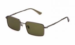 Police SPLL85 540568 Metall Eckig Grau/Grau Sonnenbrille, Sunglasses
