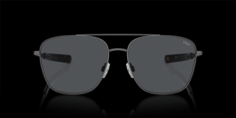 Polo Ralph Lauren 0PH3147 930787 Metall Pilot Grau/Grau Sonnenbrille, Sunglasses