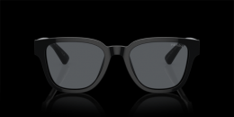 Prada 0PR A04S 16K07T Kunststoff Panto Schwarz/Schwarz Sonnenbrille mit Sehstärke, verglasbar; Sunglasses; auch als Gleitsichtbrille
