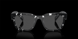 Prada 0PR A10V 16K1O1 Kunststoff Panto Schwarz/Schwarz Brille online; Brillengestell; Brillenfassung; Glasses; auch als Gleitsichtbrille
