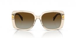 Ralph Lauren 0RA5298U 6072T5 polarisiert Kunststoff Rechteckig Transparent/Braun Sonnenbrille, Sunglasses