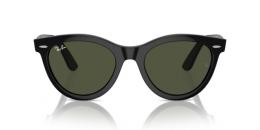 Ray-Ban 0RB2241 901/31 Kunststoff Rund Oval Schwarz/Schwarz Sonnenbrille, Sunglasses