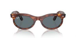 Ray-Ban 0RB2242 954/3R polarisiert Kunststoff Rund Oval Havana/Havana Sonnenbrille, Sunglasses