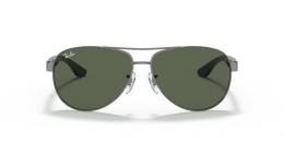 Ray-Ban 0RB3457 917071 Metall Pilot Silberfarben/Silberfarben Sonnenbrille mit Sehstärke, verglasbar; Sunglasses; auch als Gleitsichtbrille
