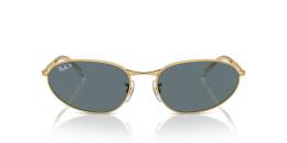 Ray-Ban 0RB3734 001/3R polarisiert Metall Irregular Goldfarben/Goldfarben Sonnenbrille, Sunglasses