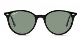 Ray-Ban 0RB4305 601/9A polarisiert Kunststoff Panto Schwarz/Schwarz Sonnenbrille mit Sehstärke, verglasbar; Sunglasses; auch als Gleitsichtbrille