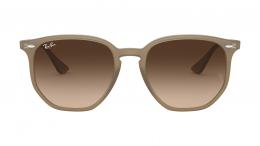 Ray-Ban 0RB4306 616613 Kunststoff Eckig Braun/Braun Sonnenbrille mit Sehstärke, verglasbar; Sunglasses; auch als Gleitsichtbrille