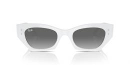 Ray-Ban 0RB4430 675911 Kunststoff Irregular Weiss/Weiss Sonnenbrille, Sunglasses
