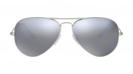 Ray-Ban AVIATOR LARGE METAL 0RB3025 019/W3 polarisiert Metall Pilot Silberfarben/Silberfarben Sonnenbrille mit Sehstärke, verglasbar; Sunglasses; auch als Gleitsichtbrille