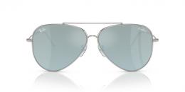 Ray-Ban AVIATOR REVERSE 0RBR0101S 003/30 Metall Pilot Silberfarben/Silberfarben Sonnenbrille, Sunglasses