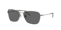 Ray-Ban CARAVAN REVERSE 0RBR0102S 004/GR Metall Panto Grau/Grau Sonnenbrille, Sunglasses