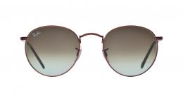 Ray-Ban ROUND METAL 0RB3447 9002A6 Metall Panto Bronzefarben/Bronzefarben Sonnenbrille mit Sehstärke, verglasbar; Sunglasses; auch als Gleitsichtbrille