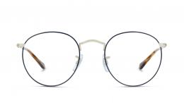 Ray-Ban ROUND METAL 0RX3447V 2970 Metall Panto Silberfarben/Blau Brille online; Brillengestell; Brillenfassung; Glasses; auch als Gleitsichtbrille