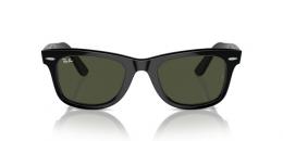 Ray-Ban Wayfarer 0RB2140 901 Kunststoff Panto Schwarz/Schwarz Sonnenbrille mit Sehstärke, verglasbar; Sunglasses; auch als Gleitsichtbrille