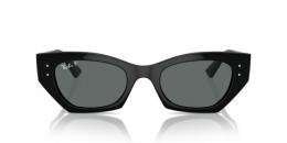 Ray-Ban ZENA 0RB4430 667781 polarisiert Kunststoff Irregular Schwarz/Schwarz Sonnenbrille, Sunglasses