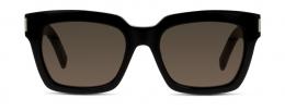 Saint Laurent Bold 1 002 Kunststoff Rechteckig Schwarz/Schwarz Sonnenbrille, Sunglasses