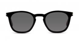 Saint Laurent SL 28 002 Kunststoff Rechteckig Schwarz/Schwarz Sonnenbrille, Sunglasses