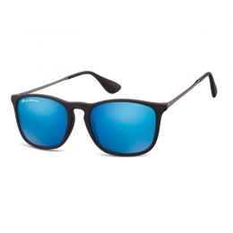 Sonnenbrille mit Acetatfassung und blau verspiegelten Glsern