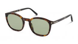 Tom Ford FT1020 52N Kunststoff Eckig Havana/Havana Sonnenbrille mit Sehstärke, verglasbar; Sunglasses; auch als Gleitsichtbrille