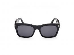 Tom Ford FT1062 01A Kunststoff Eckig Schwarz/Schwarz Sonnenbrille mit Sehstärke, verglasbar; Sunglasses; auch als Gleitsichtbrille