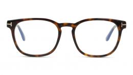 Tom Ford FT5868-B 052 Kunststoff Rechteckig Havana/Havana Brille online; Brillengestell; Brillenfassung; Glasses; auch als Gleitsichtbrille