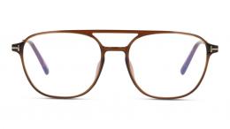 Tom Ford FT5874-B 048 Kunststoff Pilot Braun/Transparent Brille online; Brillengestell; Brillenfassung; Glasses; auch als Gleitsichtbrille