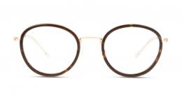 UNOFFICIAL Kunststoff Panto Havana/Goldfarben Brille online; Brillengestell; Brillenfassung; Glasses; auch als Gleitsichtbrille