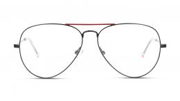 UNOFFICIAL Metall Pilot Schwarz/Rot Brille online; Brillengestell; Brillenfassung; Glasses; auch als Gleitsichtbrille