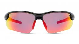 UNOFFICIAL polarisiert Kunststoff Rechteckig Schwarz/Rot Sonnenbrille, Sunglasses