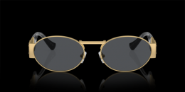 Versace 0VE2264 100287 Metall Rund Oval Goldfarben/Goldfarben Sonnenbrille mit Sehstärke, verglasbar; Sunglasses; auch als Gleitsichtbrille