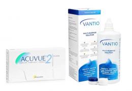 Acuvue 2 (6 Linsen) + Vantio Multi-Purpose 360 ml mit Behälter