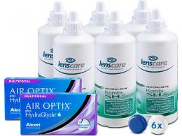 AIR OPTIX plus HydraGlyde Multifocal Kombi-SH-System 6er Set