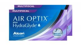 AIR OPTIX® plus HydraGlyde Multifocal Monatslinsen Multifokal Sphärisch 6 Stück Kontaktlinsen; contact lenses; Kontaktlinsen